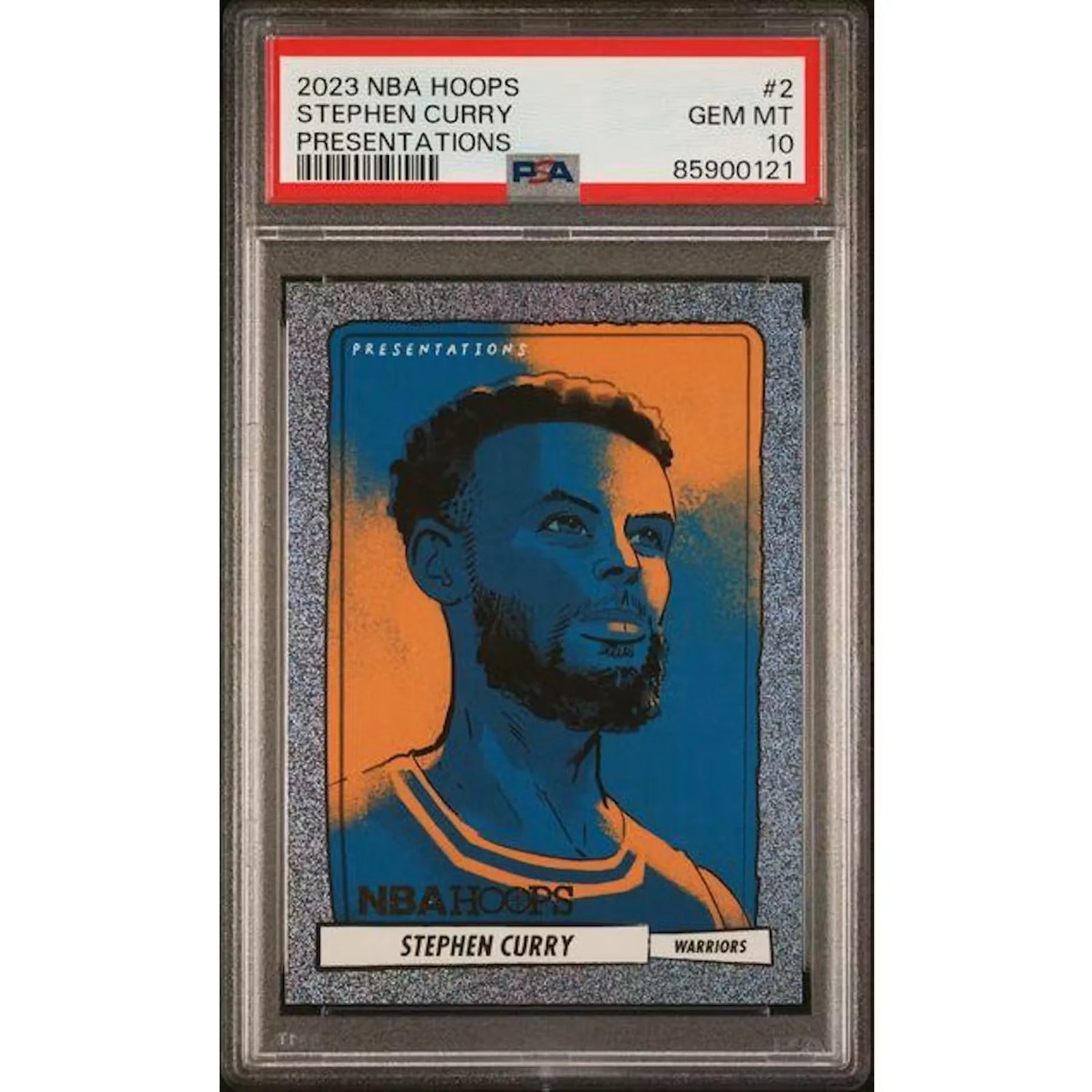 Stephen Curry 2023 Panini Hoops Presentations #2 | PSA 10