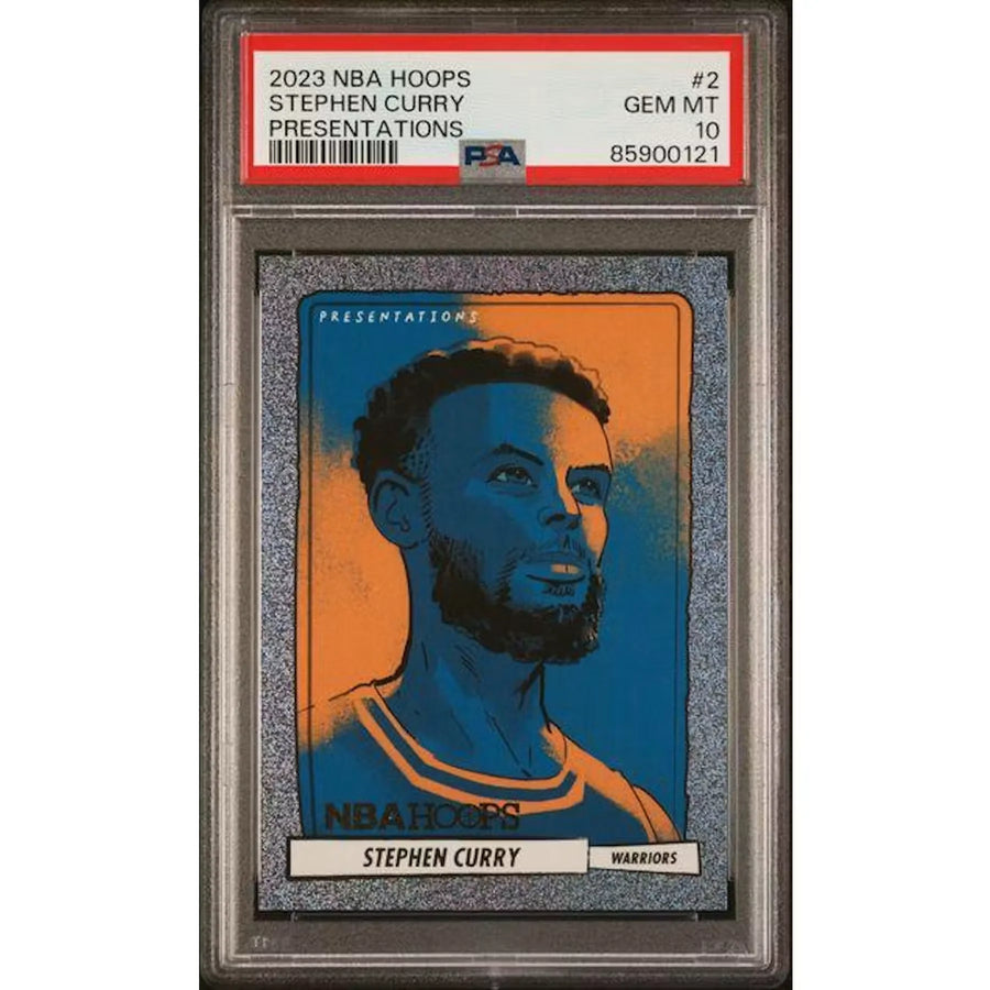 Stephen Curry 2023 Panini Hoops Presentations #2 | PSA 10