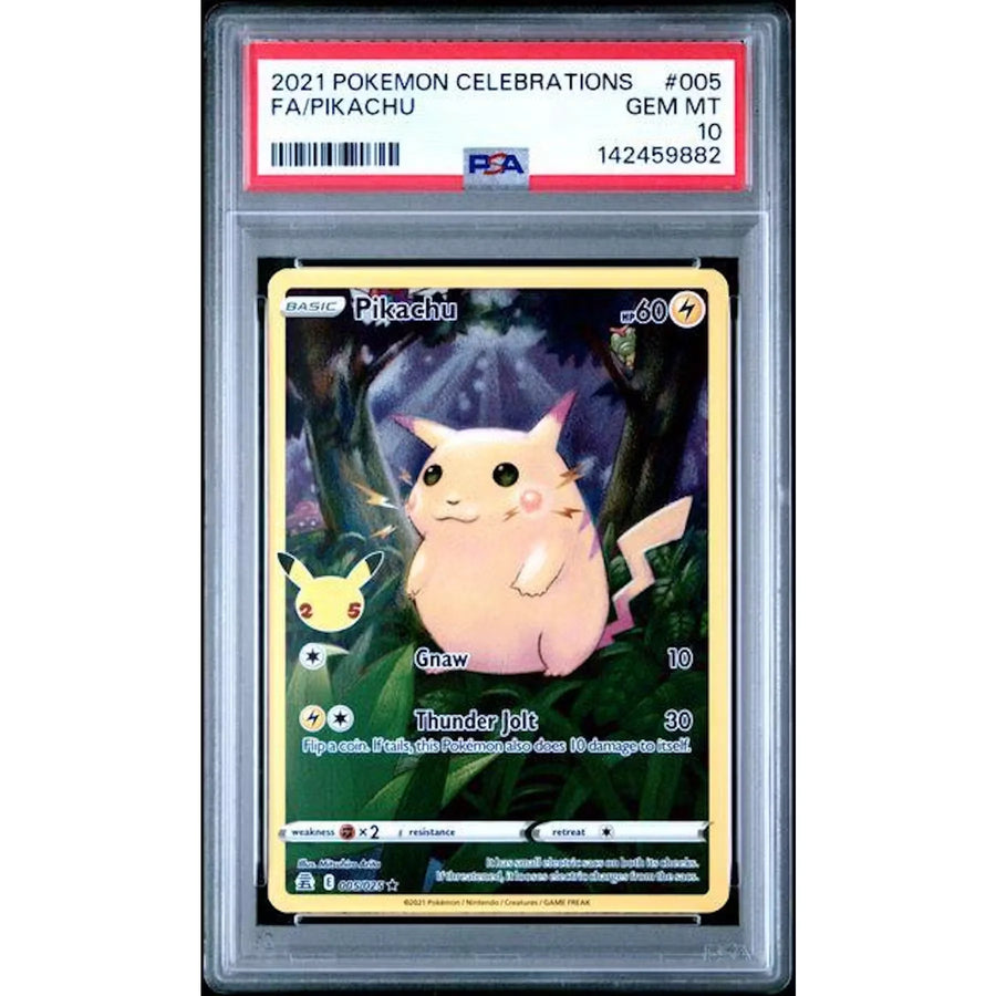 2021 Pokemon Celebrations Pikachu Full Art #005 | PSA 10