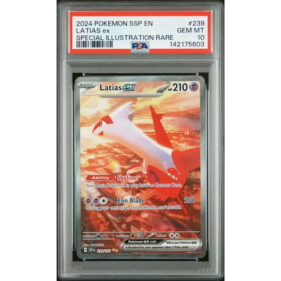 2024 Pokemon Surging Sparks Latias ex Special Illustration Rare #239 | PSA 10