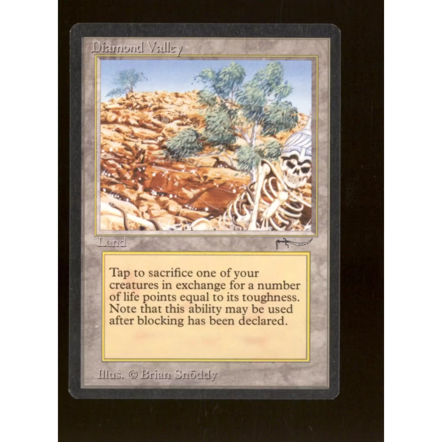 Magic the Gathering Diamond Valley | Arabian Nights Uncommon Land | Light Play