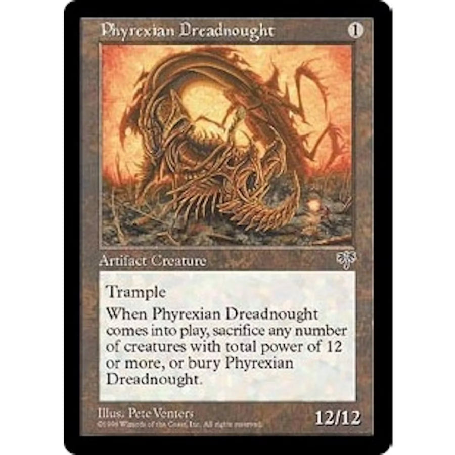 Magic the Gathering Phyrexian Dreadnought Mirage Rare Single | Moderate Play