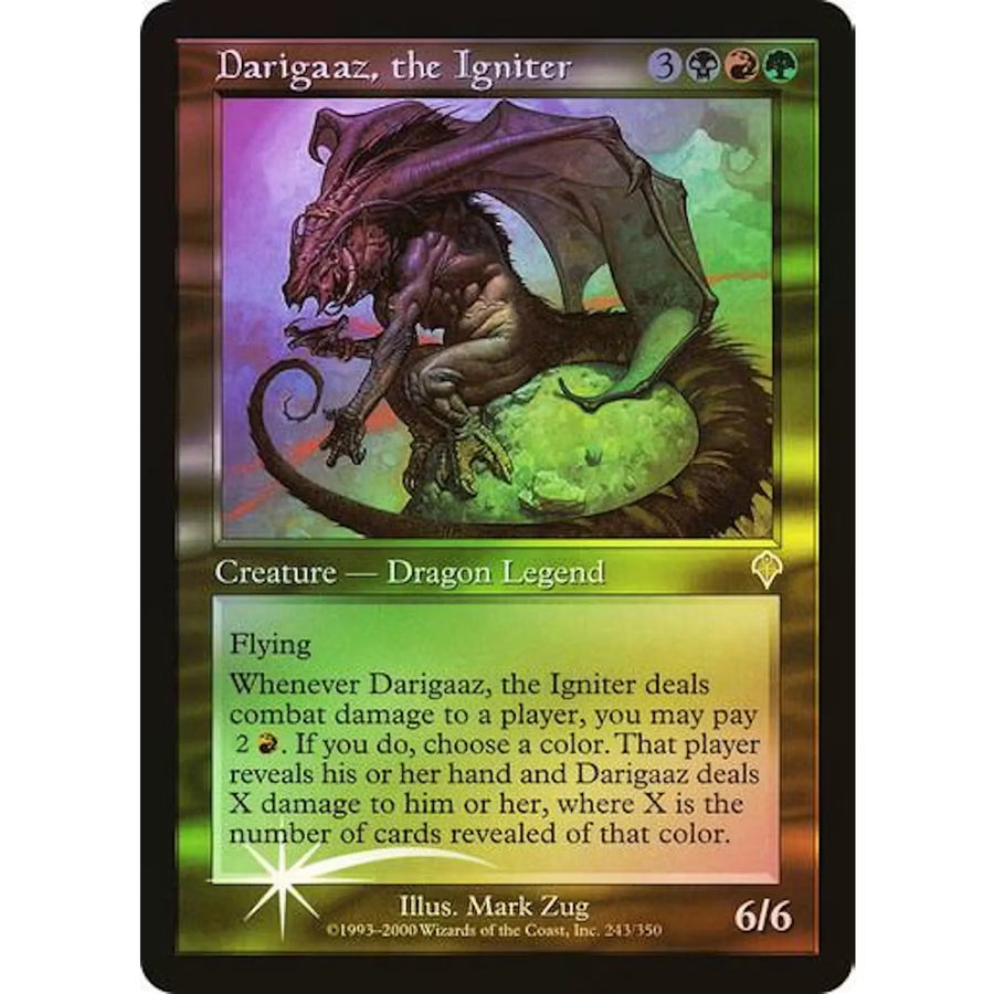 Magic: The Gathering Darigaaz, the Igniter Foil | Invasion Rare | Near Mint
