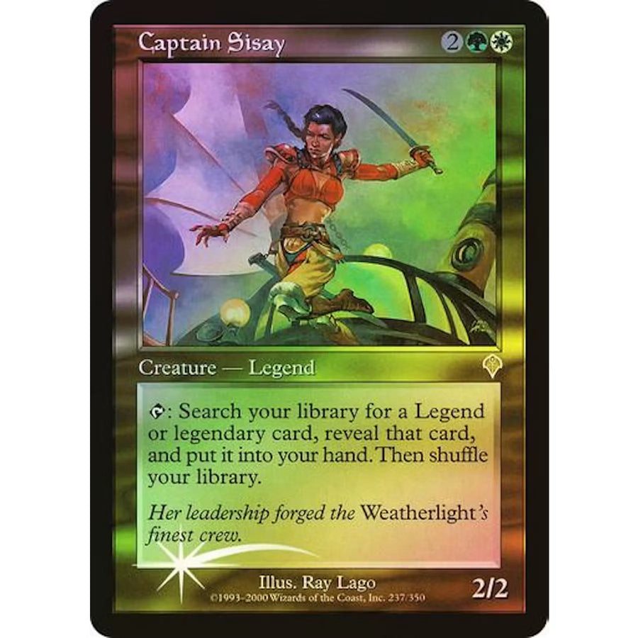 Magic the Gathering Captain Sisay Foil | Invasion Rare | Near Mint