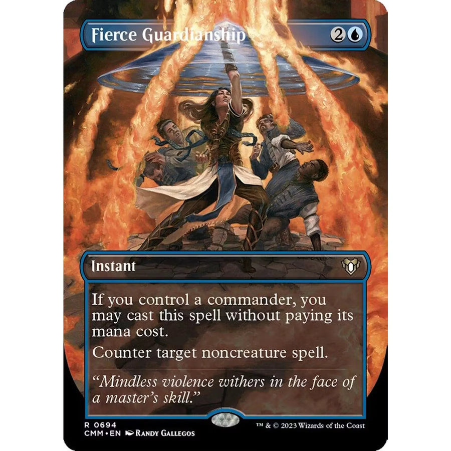 Magic the Gathering Fierce Guardianship Borderless Card | Commander Masters | Near Mint