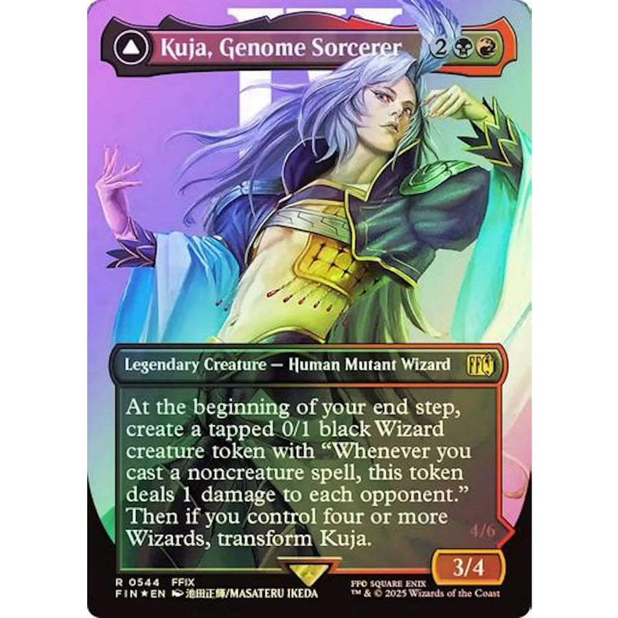 Magic the Gathering Kuja, Genome Sorcerer | Borderless Surge Foil | Near Mint