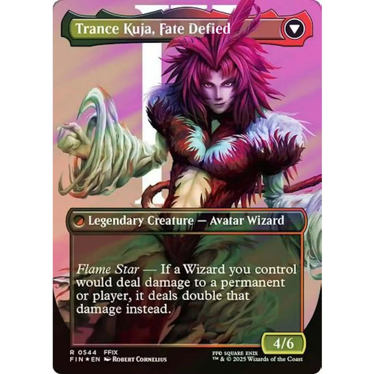 Magic the Gathering Kuja, Genome Sorcerer | Borderless Surge Foil | Near Mint