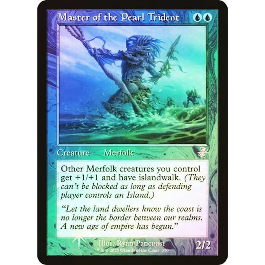 Magic the Gathering Master of the Pearl Trident | Time Spiral Remastered Retro Frame Foil | Near Mint