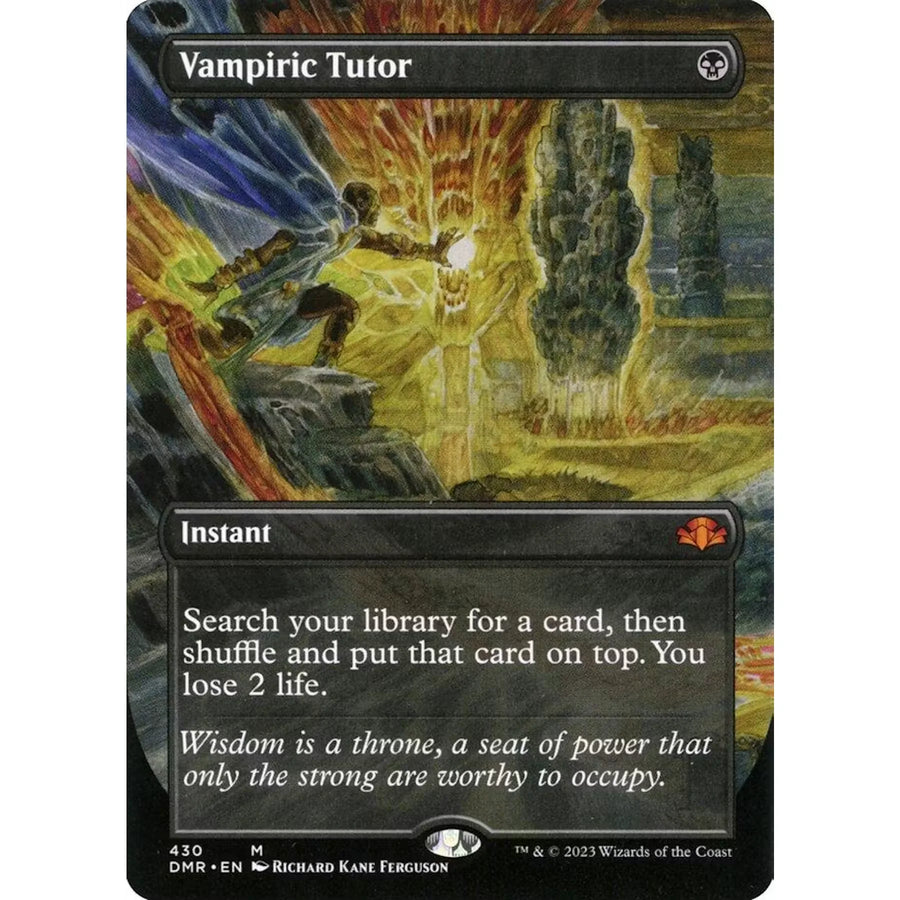 Magic the Gathering Vampiric Tutor Borderless | Dominaria Remastered NM | Near Mint