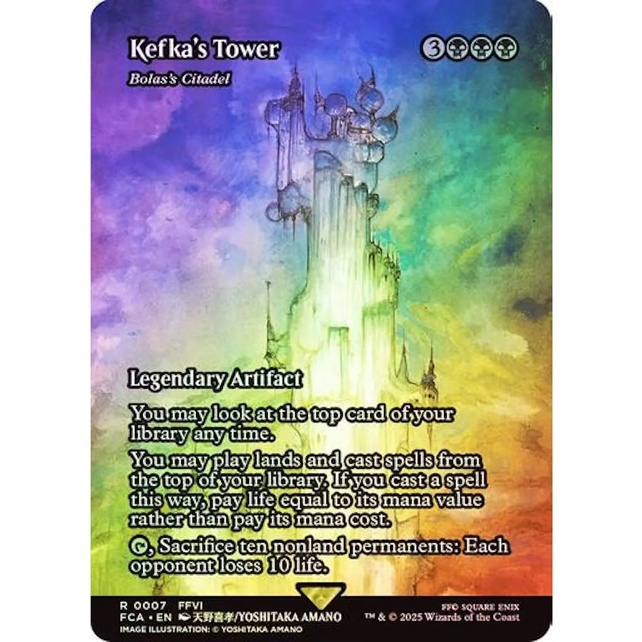 Magic the Gathering Kefka's Tower Foil Card | Final Fantasy | Near Mint