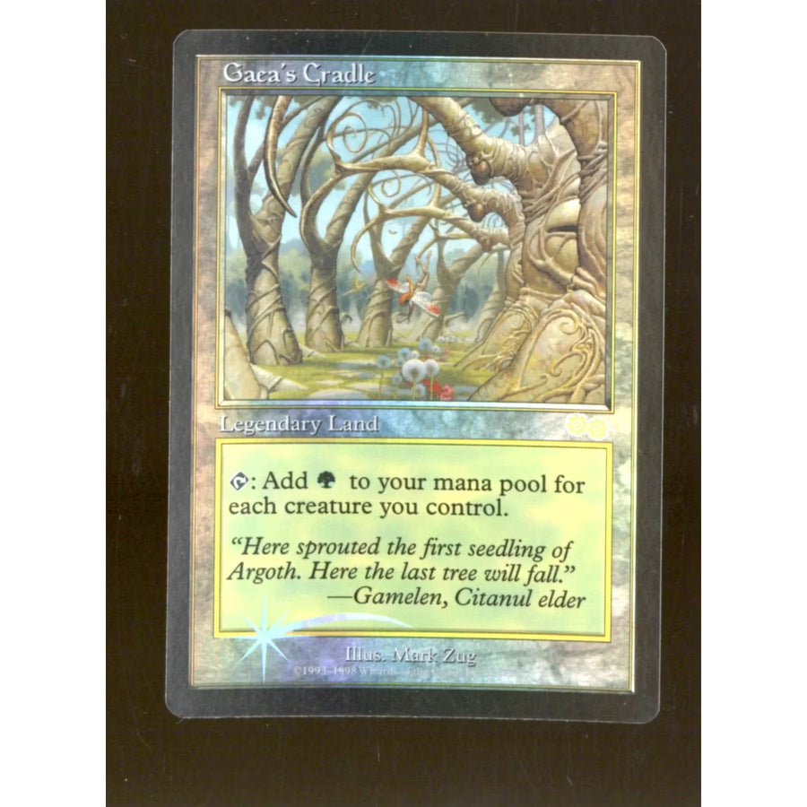 Magic the Gathering Judge Promo FOIL Gaea's Cradle LIGHTLY PLAYED LP *054 - D2