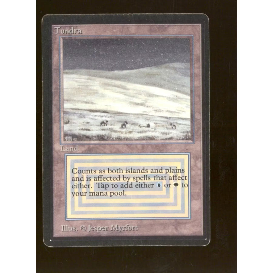 Magic the Gathering Beta Tundra | Limited Edition Rare | Moderate Play