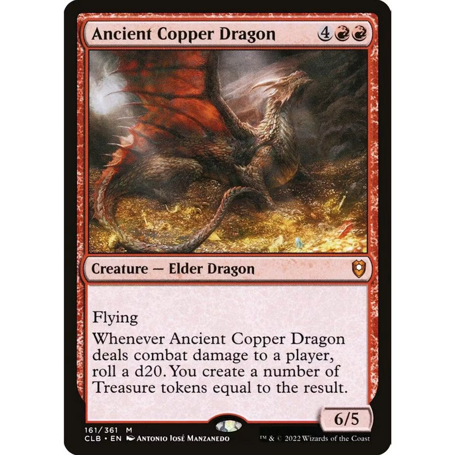 Magic the Gathering Ancient Copper Dragon | Commander Legends Baldur's Gate | Near Mint