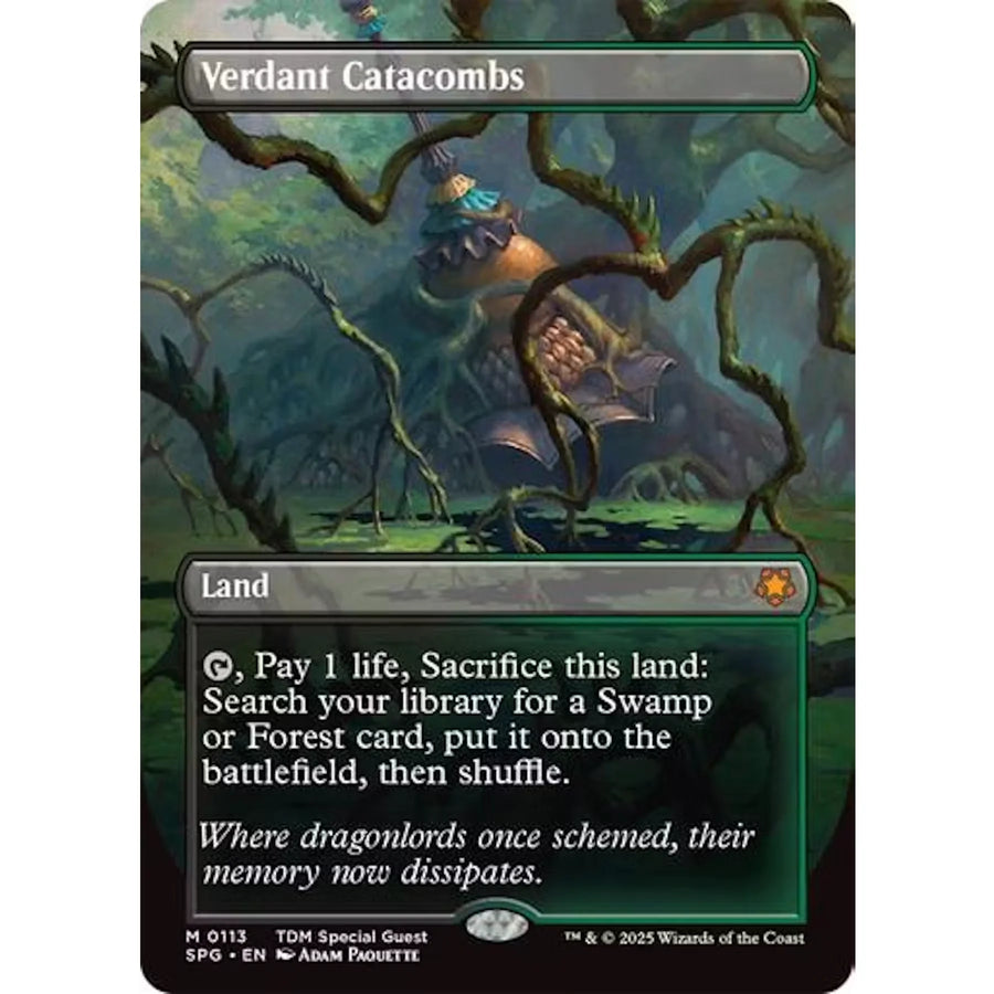 Magic the Gathering Verdant Catacombs Borderless | Special Guests | Near Mint