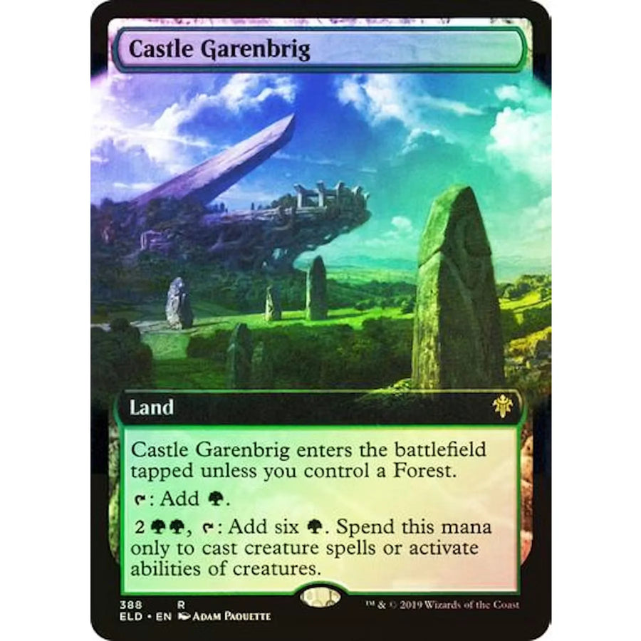 Magic the Gathering Castle Garenbrig | Throne of Eldraine Extended Art | Near Mint