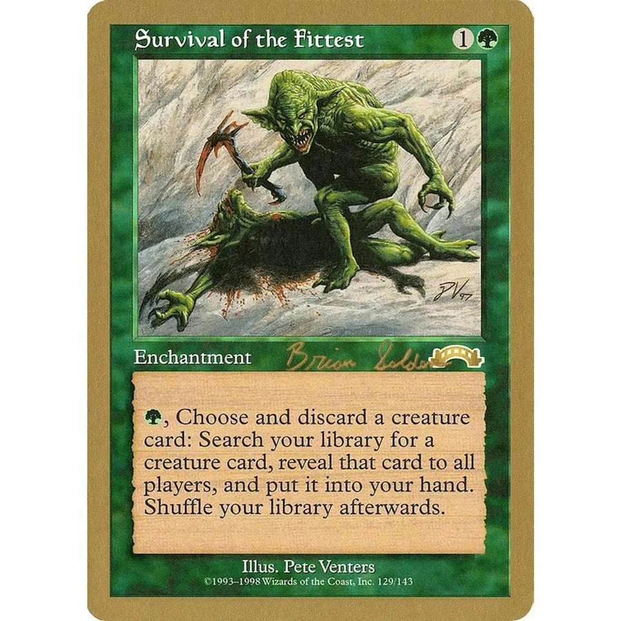 Magic the Gathering Survival of the Fittest Gold Bordered Card | Near Mint
