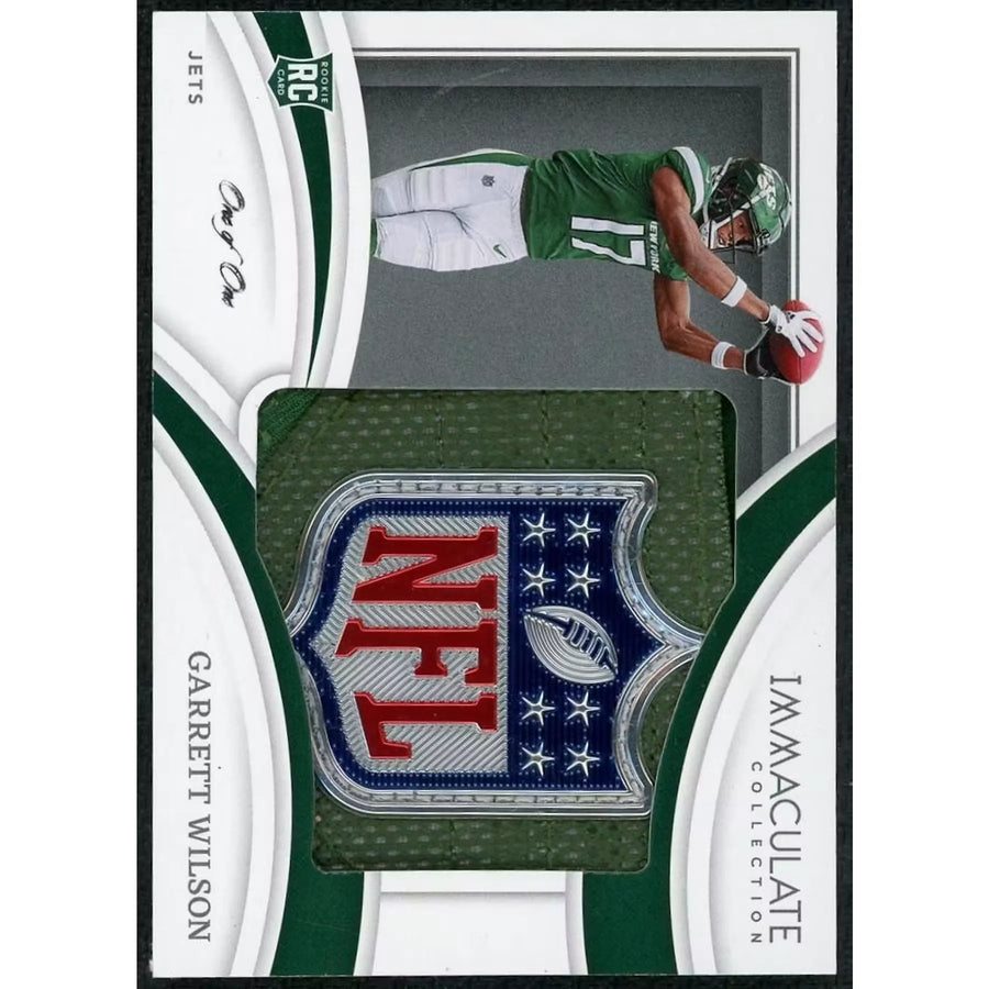 Garrett Wilson 2022 Panini Immaculate Rookie Shield 1/1 Card