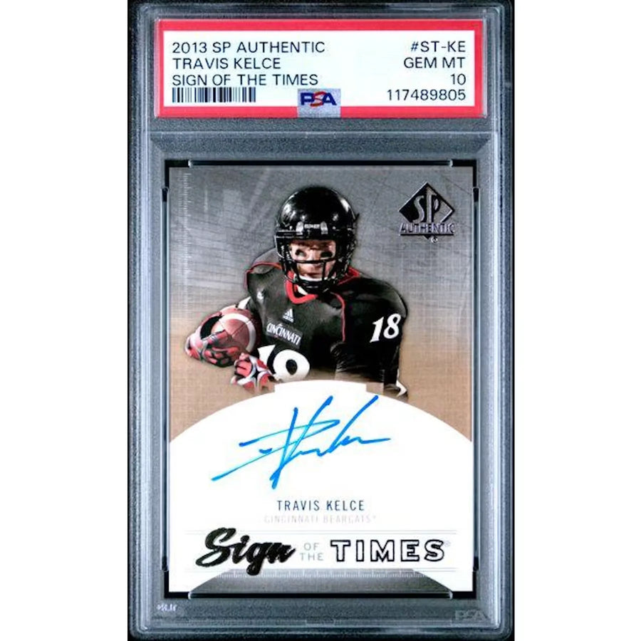 Travis Kelce Signed 2013 Upper Deck SP Authentic Card | PSA 10