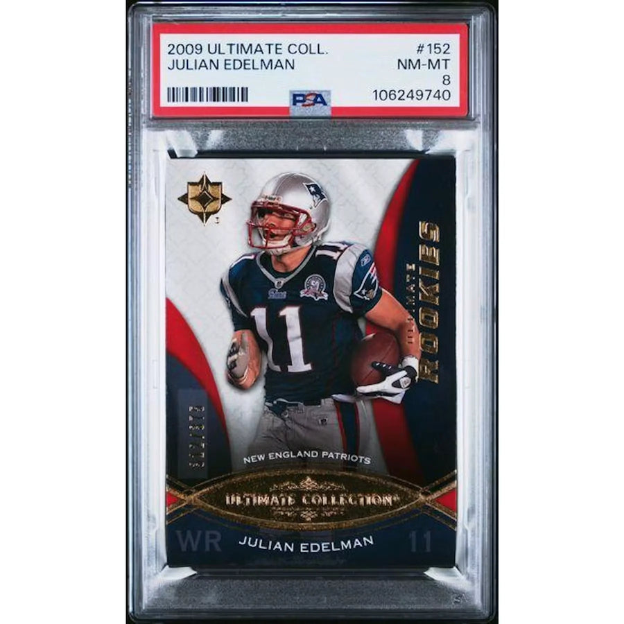 Julian Edelman 2009 Upper Deck Ultimate Rookie Card #152 | PSA 8