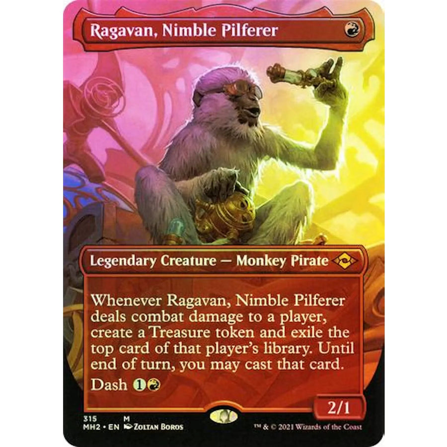 Ragavan, Nimble Pilferer Borderless Foil | Modern Horizons 2 Single | Near Mint