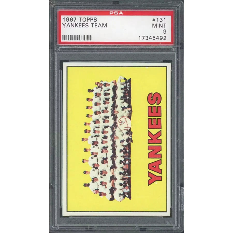 1967 Topps Yankees Team #131 | PSA 9 Graded