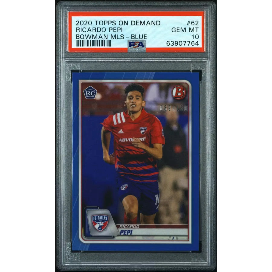 Ricardo Pepi 2020 Topps On Demand Bowman MLS Card | PSA 10 Blue