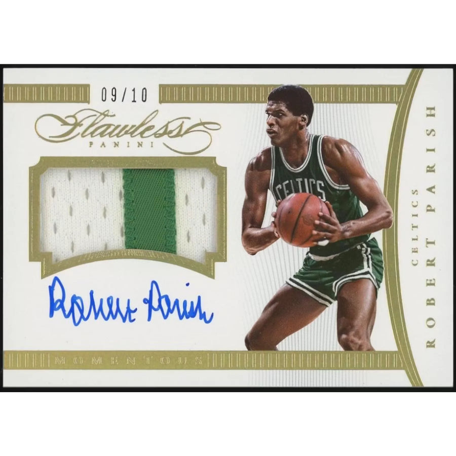Robert Parish Signed 2014-15 Flawless Card | Gold #/10