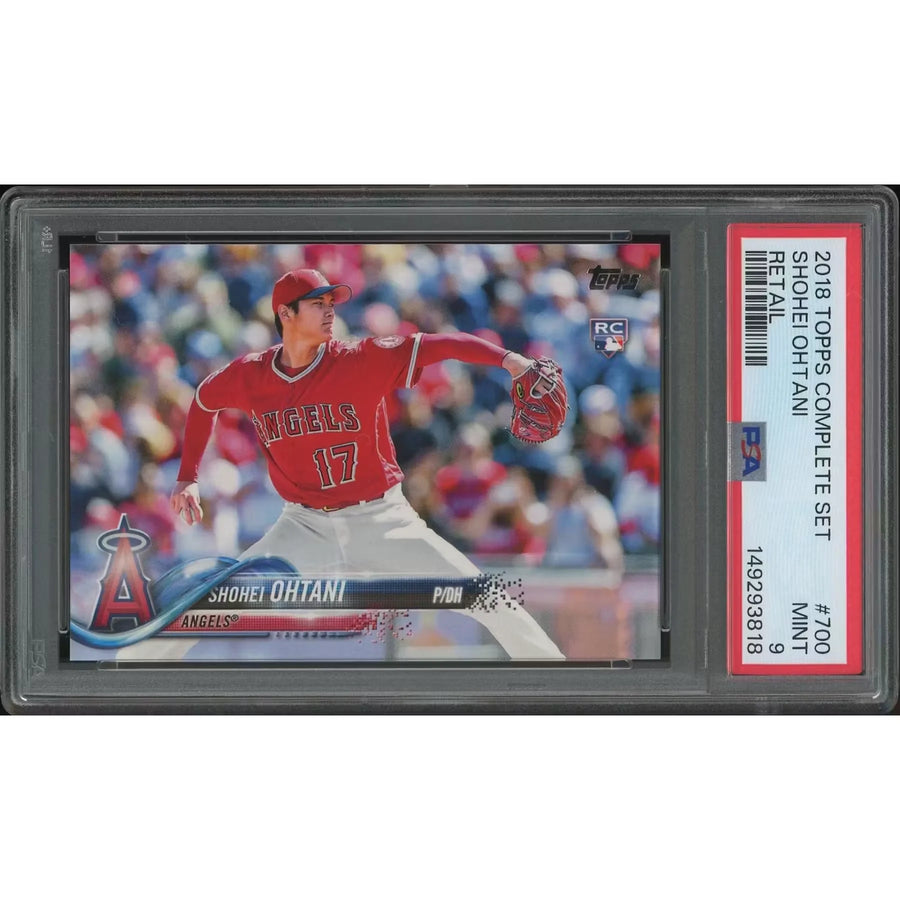 2018 Topps Complete Set Baseball #700 Shohei Ohtani Retail Rookie PSA 9 (MINT)