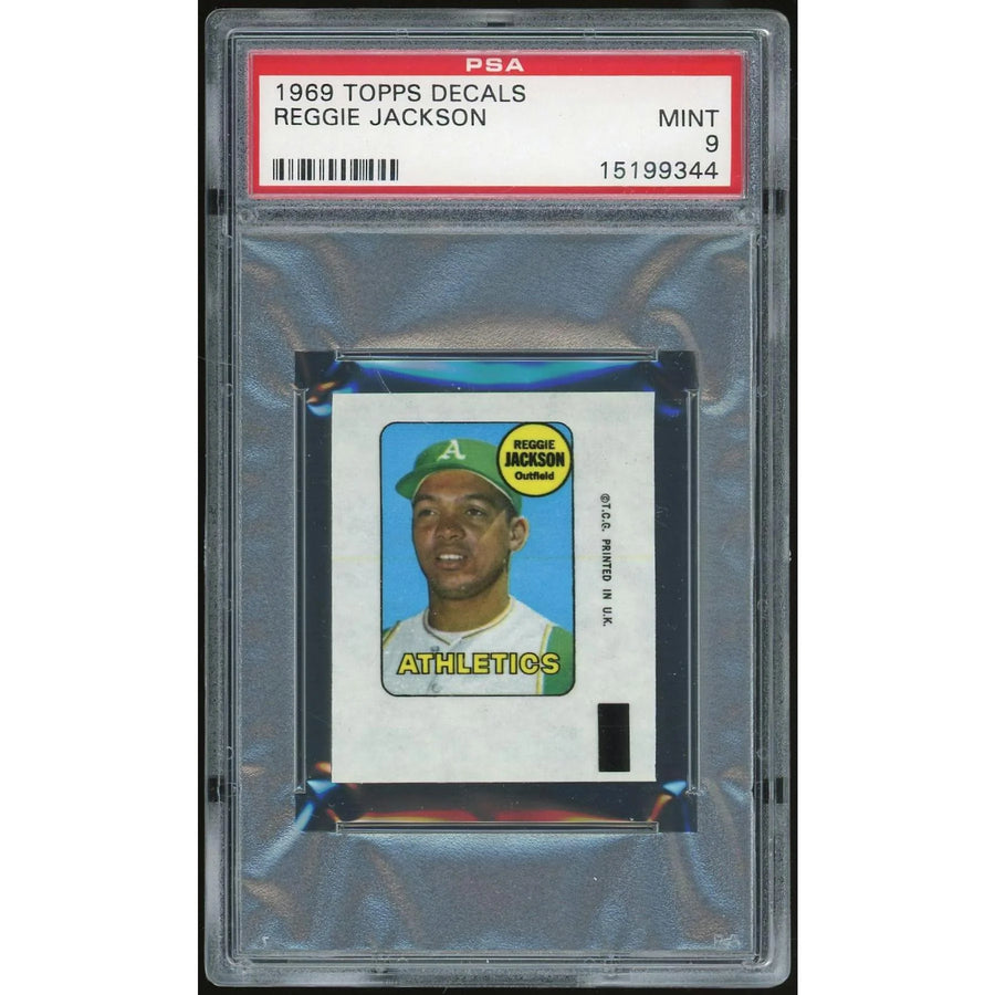 Reggie Jackson 1969 Topps Decals | PSA 9