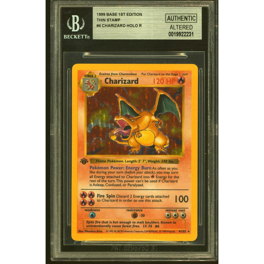 Pokemon Base Set Charizard 4/102 | 1st Edition Shadowless BGS