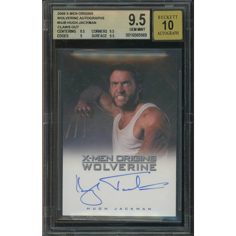 Hugh Jackman Signed X-Men Origins Card | 2009 Rittenhouse #HJB BGS 9.5