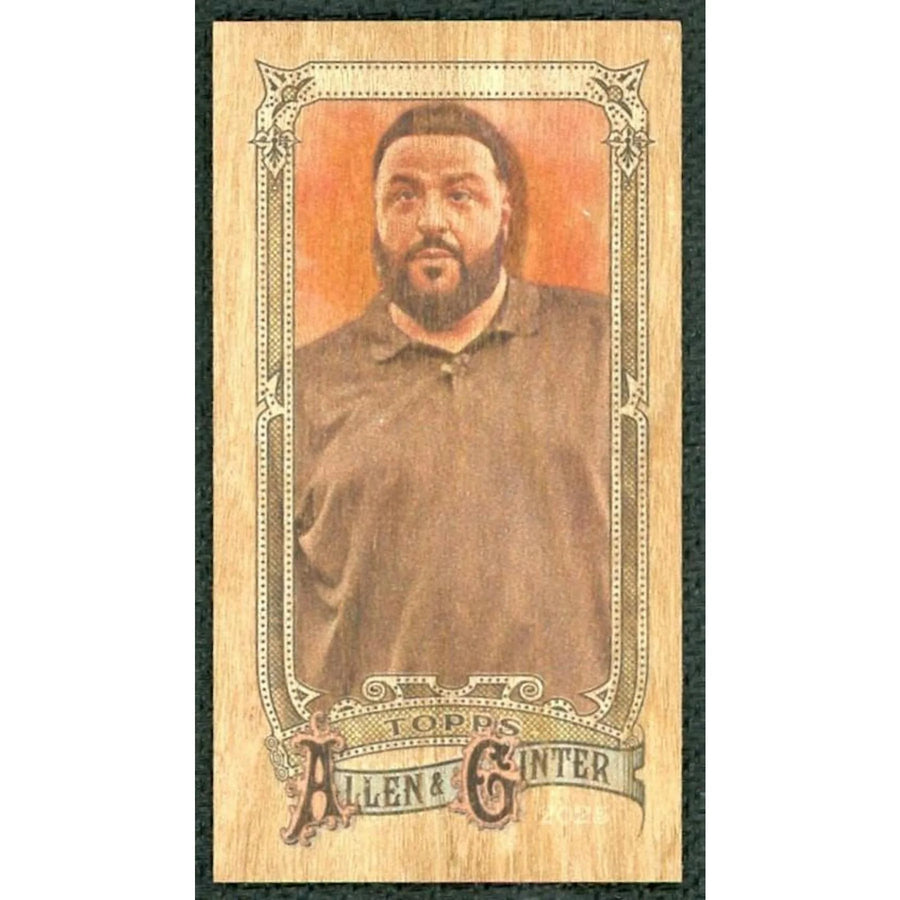 DJ Khaled Signed 2025 Topps Allen & Ginter Wood Mini | 1/1