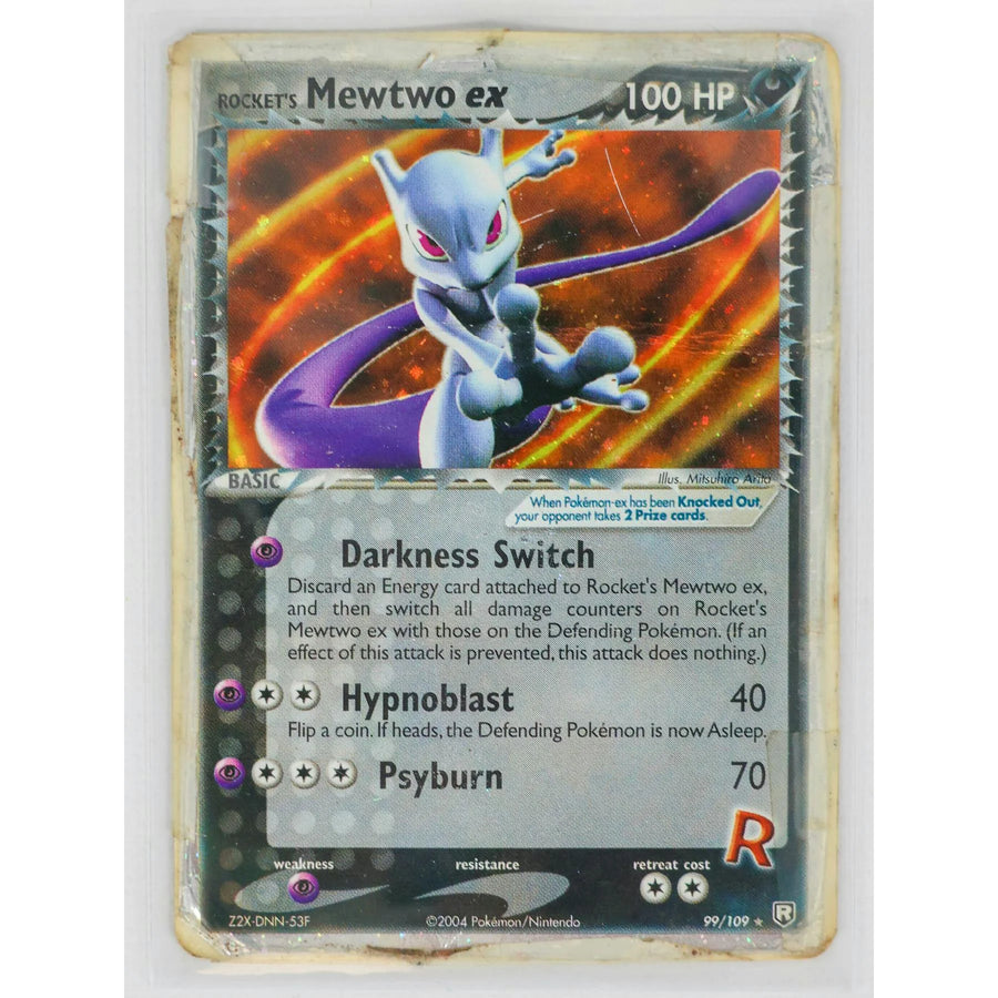 Pokemon Team Rocket Returns Rocket's Mewtwo ex 99/109 | Damaged