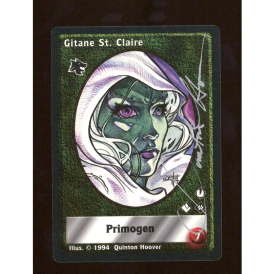 Gitane St. Claire Signed VTES 1st Edition Jyhad Card | Quinton Hoover Auto