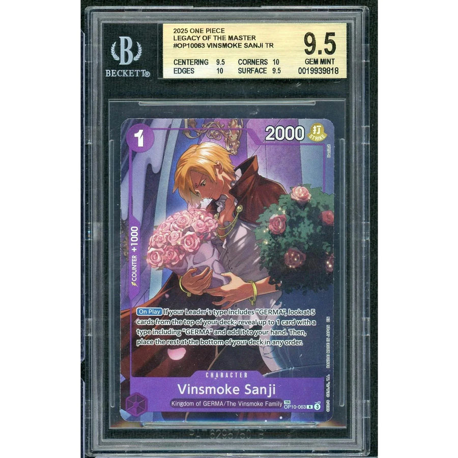 Vinsmoke Sanji Signed Treasure Rare Card | 2025 One Piece Legacy