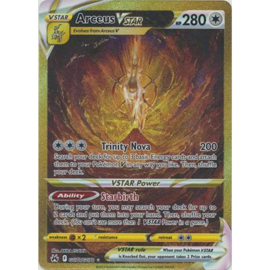 Pokemon Arceus VSTAR Galarian Gallery Card | Crown Zenith GG70 | Near Mint