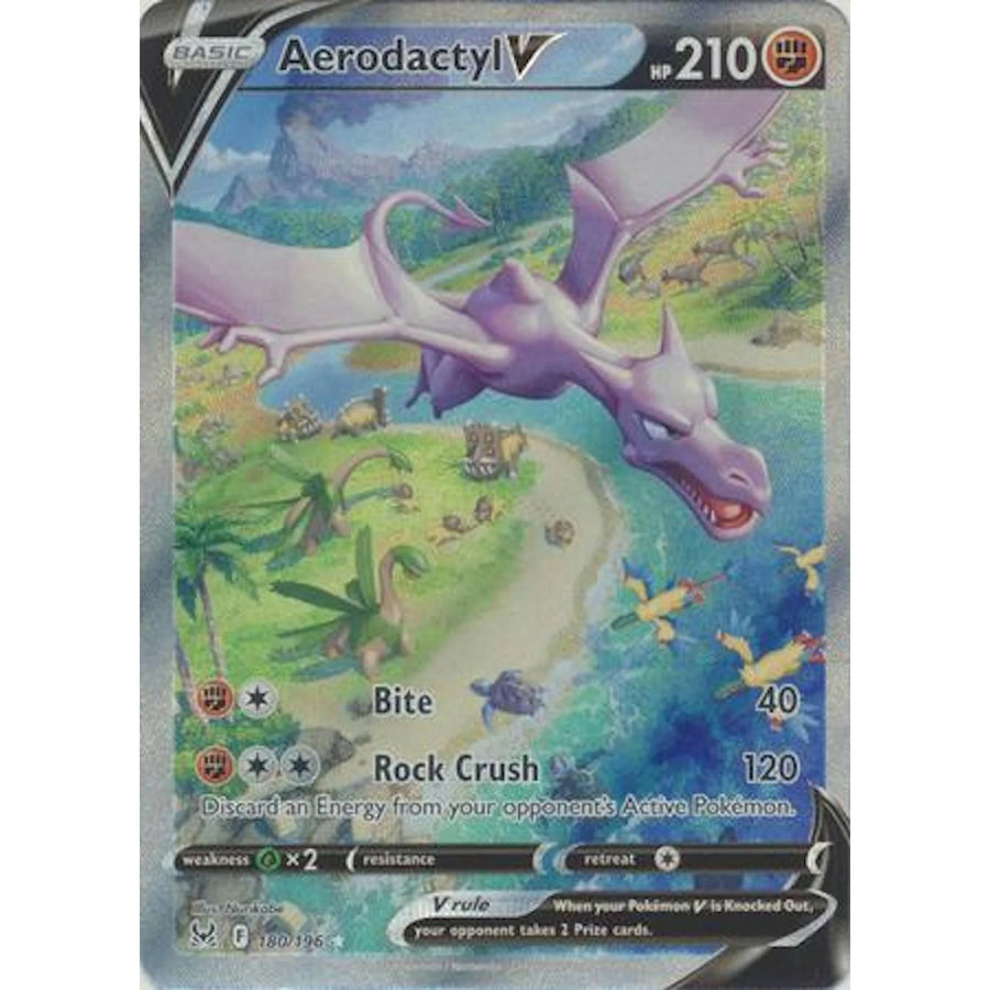 Pokemon Lost Origin Aerodactyl V Alternate Full Art 180/196 | Near Mint
