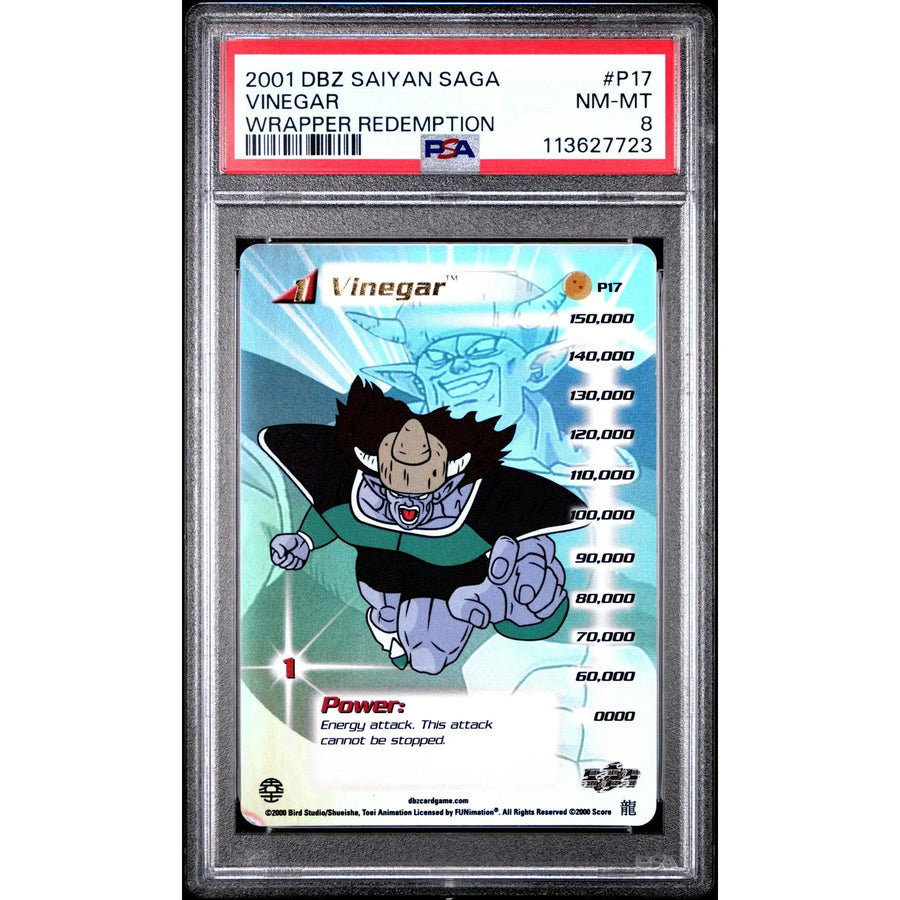 Score Dragon Ball Z Saiyan Saga Wrapper Redemption P17 | PSA 8