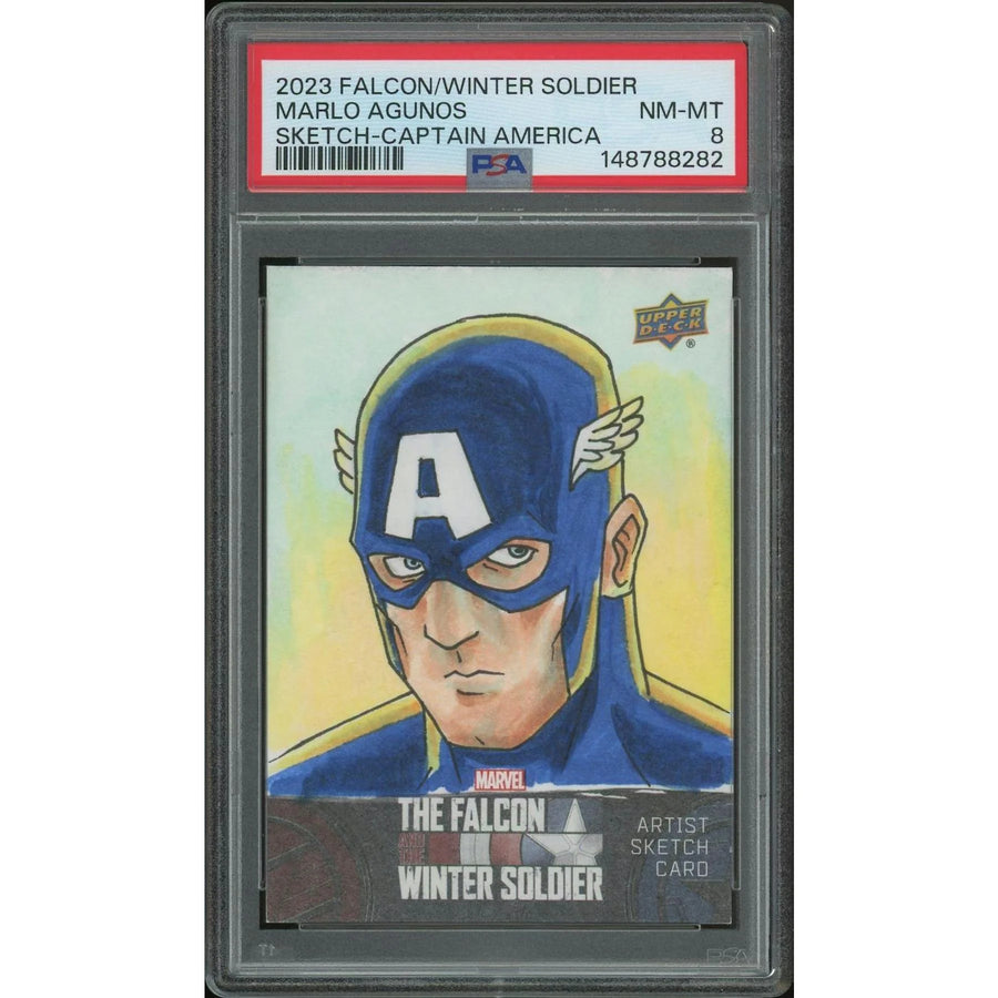Marlo Agunos Captain America Sketch #1 Card | 2023 Upper Deck Falcon Winter Soldier 1/1