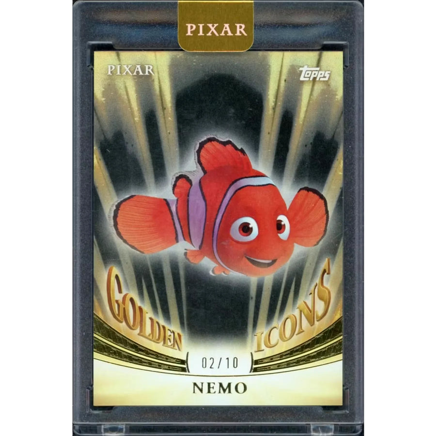 2025 Topps Pixar Gold Nemo Golden Icons Card | Black/10 #GI-27
