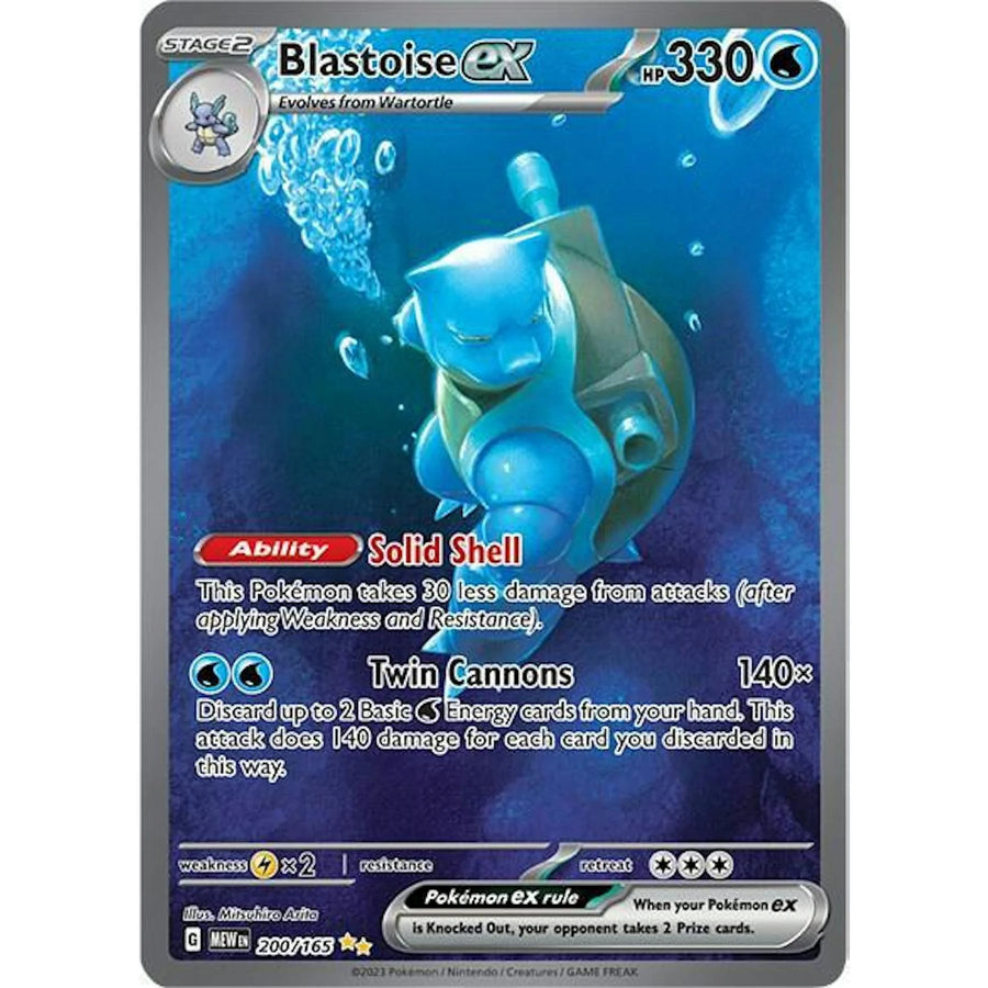 Pokemon Scarlet & Violet 151 Blastoise ex 200/165 | Near Mint