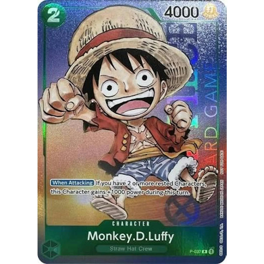 Monkey D. Luffy P-037 Gen Con Promo Card | One Piece TCG 2023 Foil | Near Mint