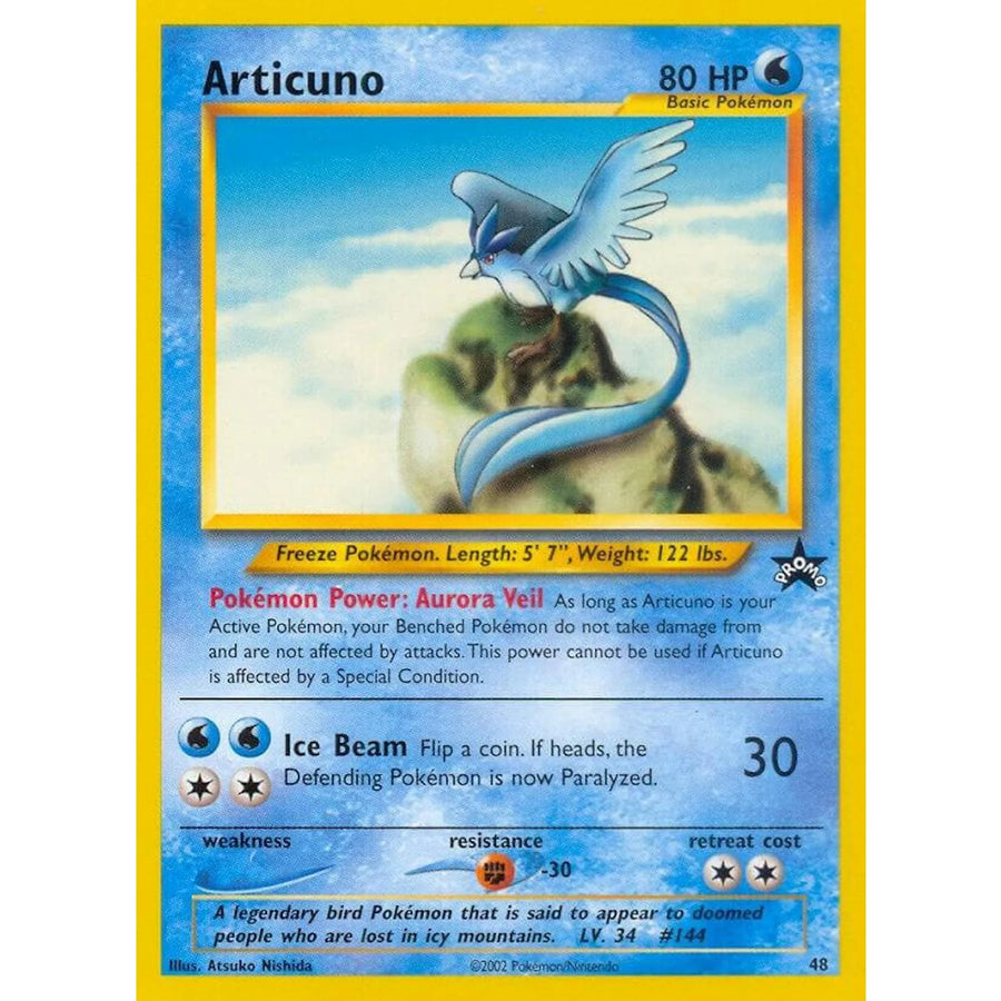 Pokemon WOTC Black Star League Promo Articuno 48 | Near Mint