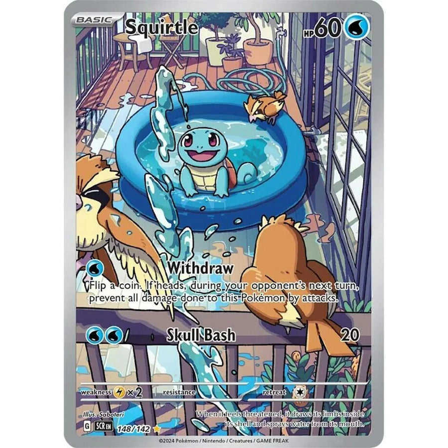 Pokemon Stellar Crown Squirtle 148/142 | Near Mint Single
