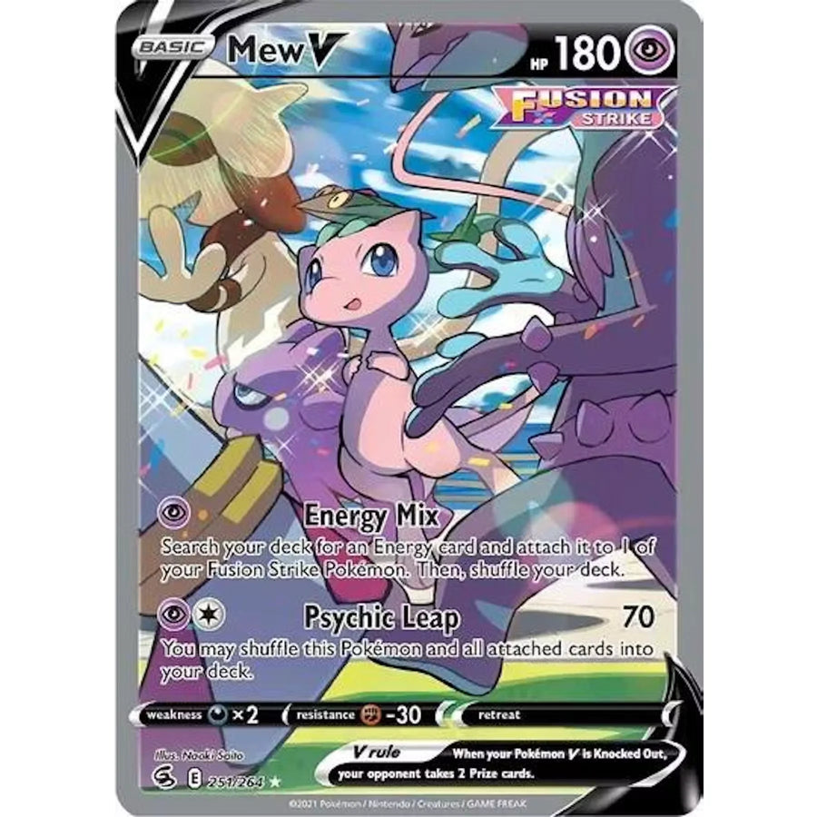 Mew V Fusion Strike 251/264 Single Card | Near Mint