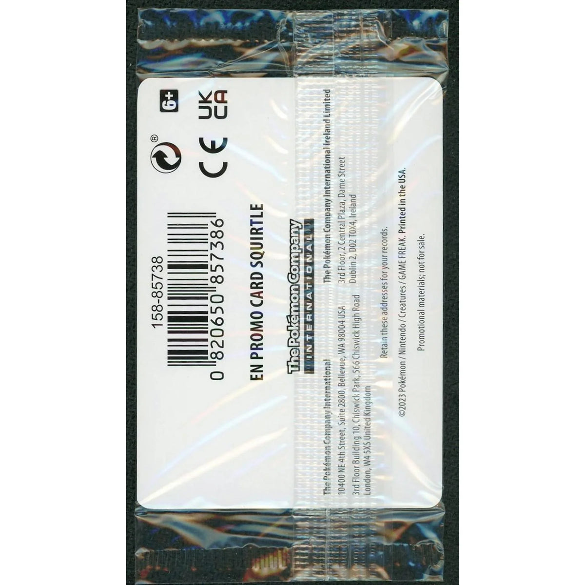 2023 Pokemon 151 Squirtle Reverse Holo Card | Pokemon Center Exclusive 007/165