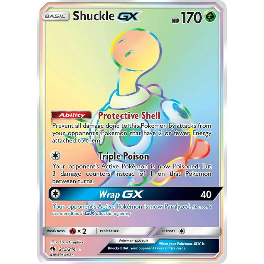 Pokemon Lost Thunder Shuckle GX 215/214 | Near Mint Single