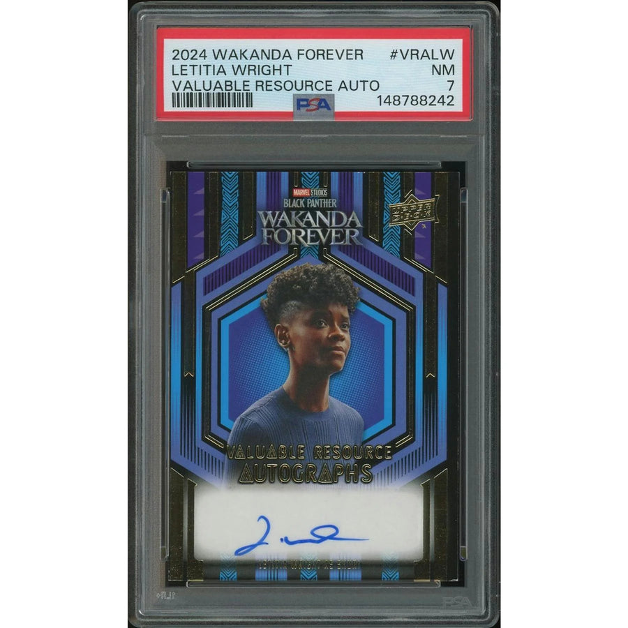 2024 Letitia Wright Signed Black Panther Card | PSA 7 Graded