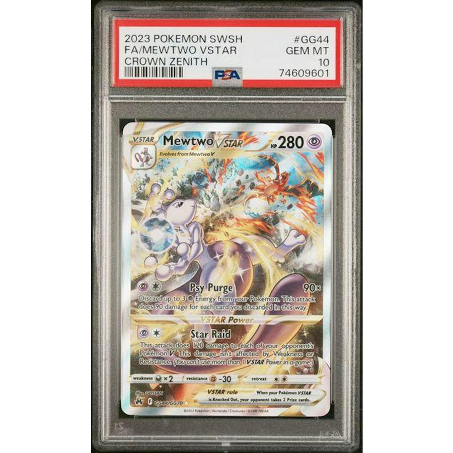 Mewtwo VStarFull Art #GG44 | 2023 Crown Zenith PSA 10