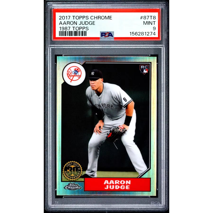 Aaron Judge 2017 Topps Chrome 1987 Rookie #87T8 | PSA 9